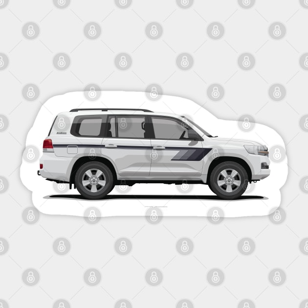 Land Cruiser 200 GX-R Heritage Edition - White (AE-Spec) Sticker by ARVwerks